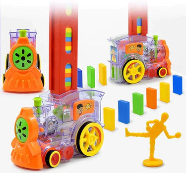 Super Domino Trein | Estimula la diversión de construir y la creatividad - Montaje rápido de dominó